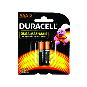 PILAS ALCALINAS DURACELL  AAA x 2