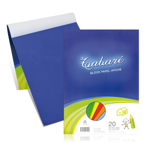 BLOCK TABARE PAPEL AFICHE 25X35 20H