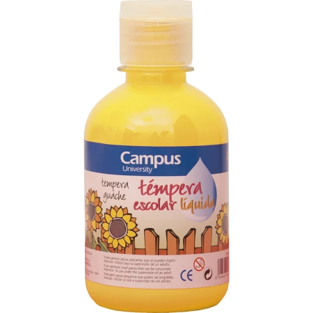 TEMPERAS COLORES 250GR BOTELLA CAMPUS