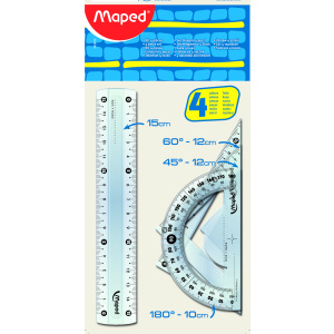 JUEGO GEOMETRIA MEPED 15CM JUE242815