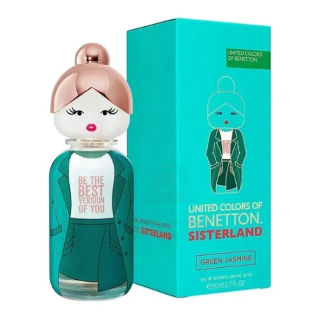 PERFUME BENETTON SISTERLAND GREEN JASMINE EDT 80ML - Imagen 2