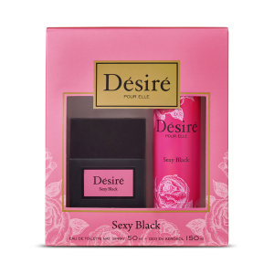 PACK DESIRÉ SEXY BLACK - PERFUME + DEO.