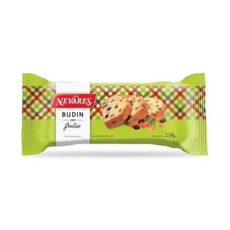 BUDIN C/FRUTAS NEVARES 250 GRS