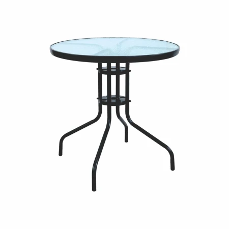 MESA DE METAL Y VIDRIO