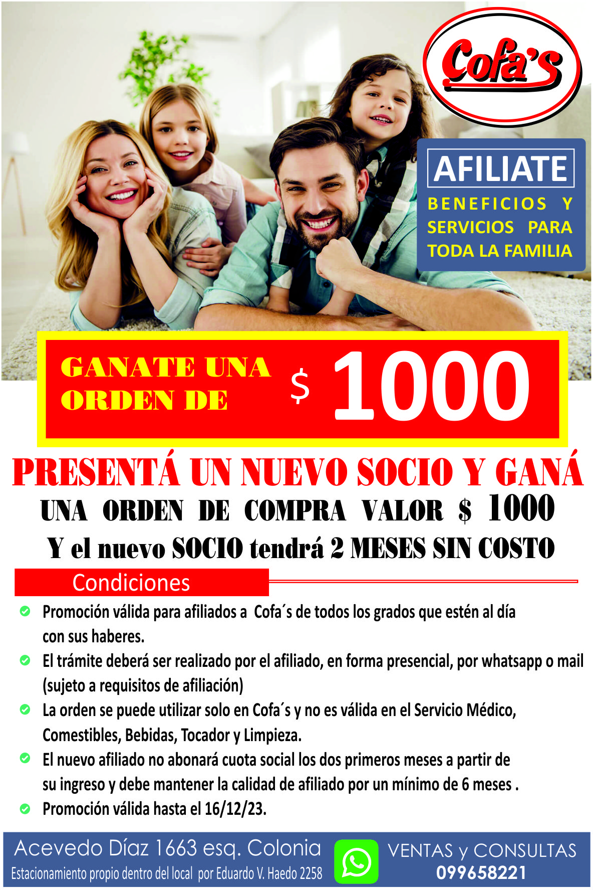 promo orden de compra socios