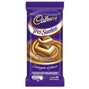 CHOCOLATE CADBURY TRES SUEÑOS 80G.