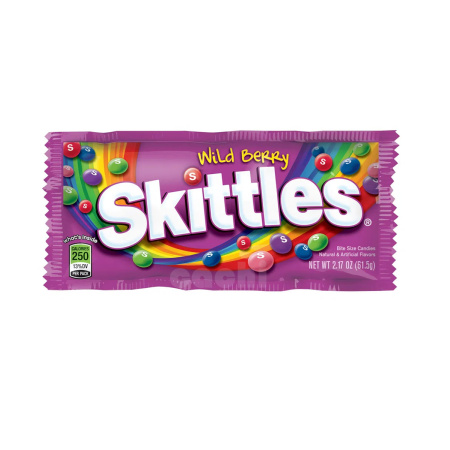 GOLOSINA SKITTLES WILD BERRY 61.5GR.