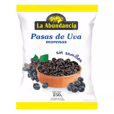 PASAS DE UVA LA ABUNDANCIA SACHET 250GR