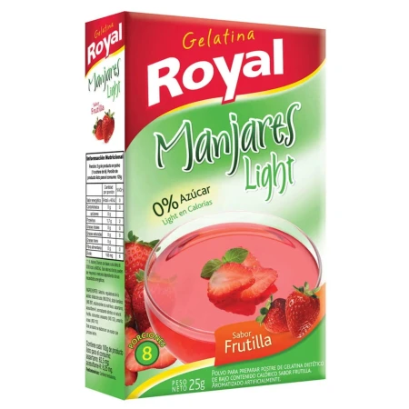 GELATINA ROYAL LIGHT DOBLE FRUTILLA