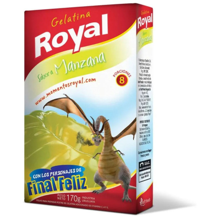 GELATINA ROYAL DOBLE MANZANA C/VITAMINAS
