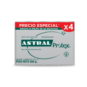 JABON TOCADOR ASTRAL CLASICO PLATA X4 125G.