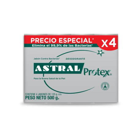 JABON TOCADOR ASTRAL CLASICO PLATA X4 125G.