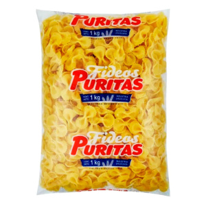 FIDEOS SEMOLADOS PURITAS MOÑAS 1 KG.