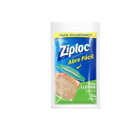 BOLSAS ZIPLOC LLEVAR CHICA X 14 UNID.