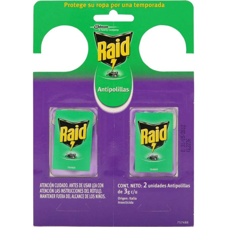 INSECTICIDA RAID ANTIPOLILLA X2 CONTIN