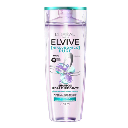 CHAMPU ELVIVE HIALURONICO PURE 370ML