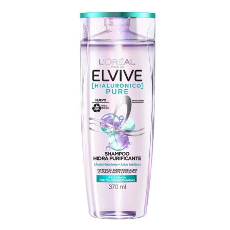 CHAMPU ELVIVE HIALURONICO PURE 370ML