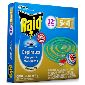 INSECTICIDA RAID ESPIRALES X 12 UN