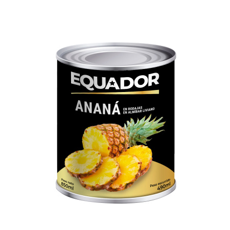 ANANA EN ALMIBAR EN RODAJA EQUADOR 825GR