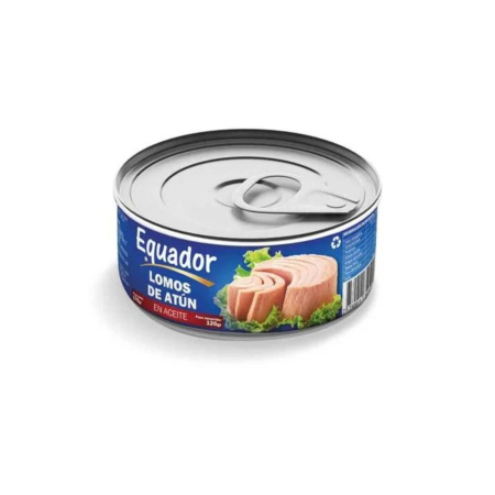 ATUN EN LOMOS EN ACEITE EQUADOR 170