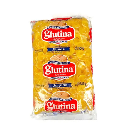 FIDEOS GLUTINA MOÑAS 500 GR.