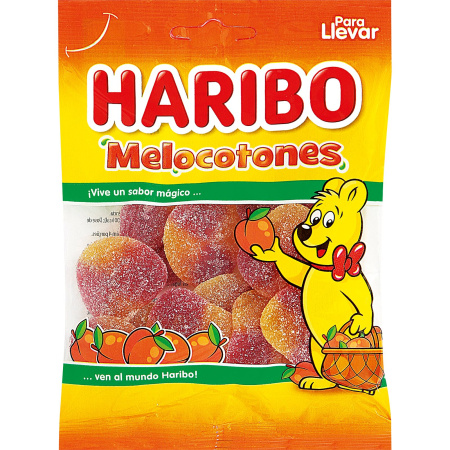 GOLOSINA HARIBO MELOCOTON / PEACH 80G