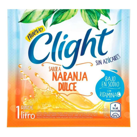 JUGO CLIGHT DIET NARANJA DULCE