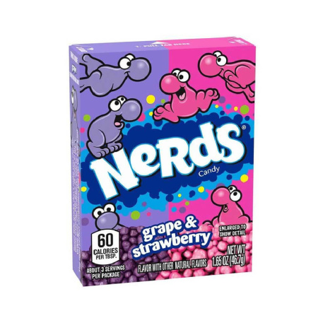 CARAMELOS NERDS FRESA / UVA 47G