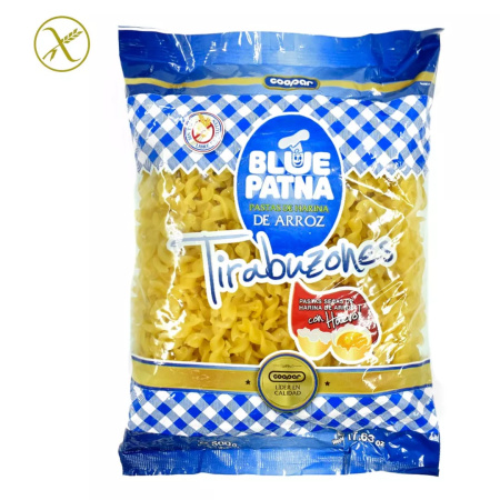 FIDEOS DE ARROZ BLUE PATNA 500 TIRABUZONES