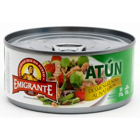 ATUN DESMENUZADO EN ACEITE EL EMIGRANTE 170GR