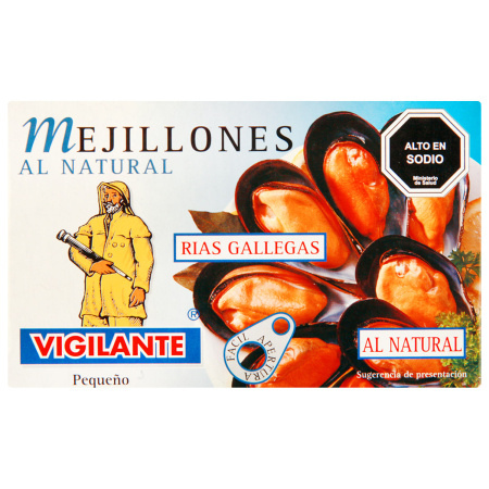 MEJILLONES NATURAL VIGILANTE 115GR.
