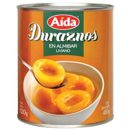 DURAZNO EN ALMIBAR AIDA 820 GR.