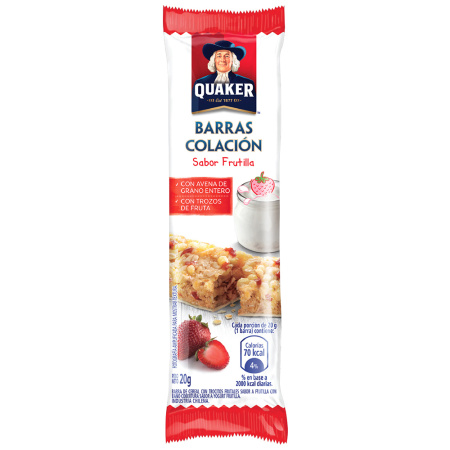 CEREAL EN BARRA QUAKER FRUTILLA 20GR