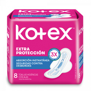TOALLAS KOTEX NORMAL E.PROTECION X8 C/ALAS
