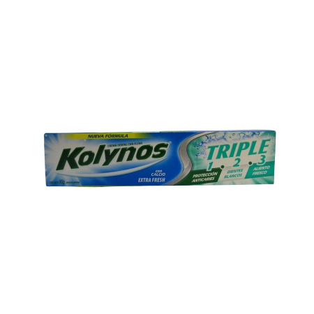 CREMA DENTAL KOLYNOS TRIPLE FRESH 90GR