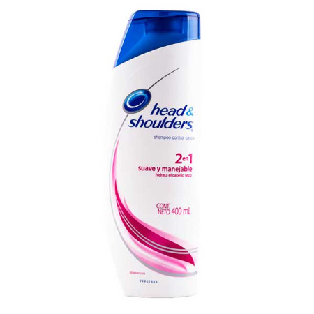 CHAMPU H&S 2EN1 SUAVE MANEJABLE 375ML
