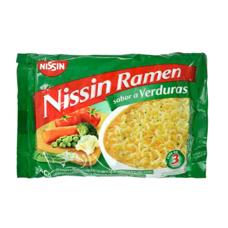 PASTA INSTANTÁNEA NISSIN RAMEN VERDURA