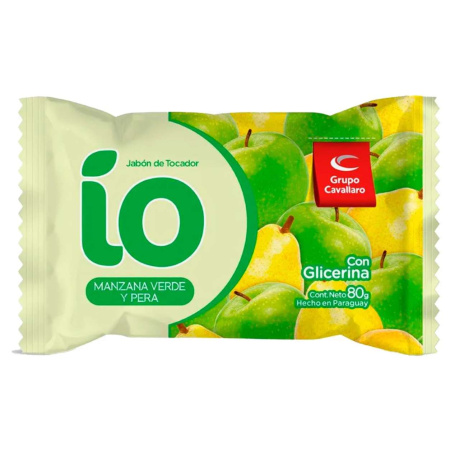 JABON TOCADOR IO MANZANA/PERA 80GR