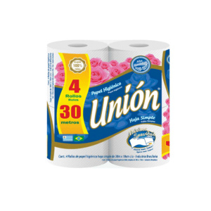 PAPEL HIGIENICO UNION 30 MT x 4 UN