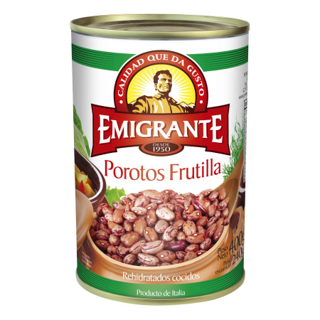 POROTOS FRUTILLA EL EMIGRANTE LATA 300GR