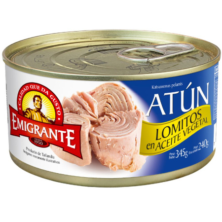 ATUN EN LOMITOS EN ACEITE EL EMIGRANTE 354