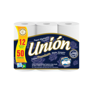 PAPEL HIGIENICO UNION X12 50MT