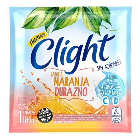 JUGO CLIGHT NARANJA / DURAZNO