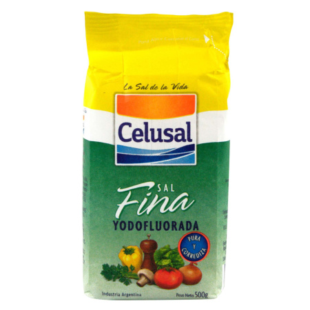 SAL FINA YODOFLUORADA CELUSAL 500GR.