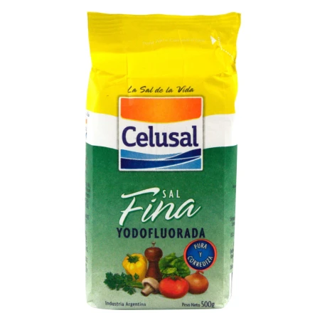 SAL FINA YODOFLUORADA CELUSAL 500GR.