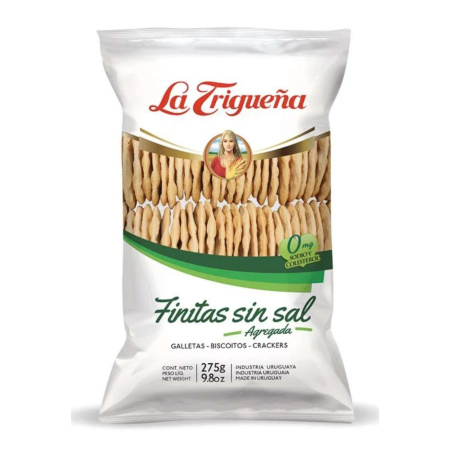 GALLETA FINITAS SIN SAL 275GR. TRIGUEÑA