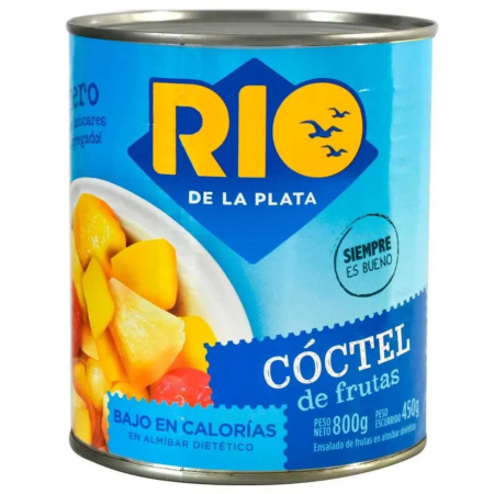 COCKTAIL FRUTAS BAJAS CALORIAS RIO DE LA PLATA 800GR
