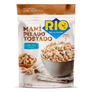 MANI TOSTADO SIN SAL RIO DE LA PLATA 180GR