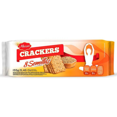 GALLETA CRACKER 8 SEMILLAS MAZZEI 155GR