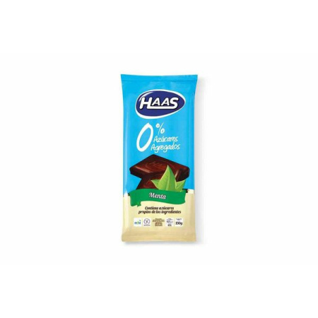 CHOCOLATE HAAS 0% MENTA 150 GR.